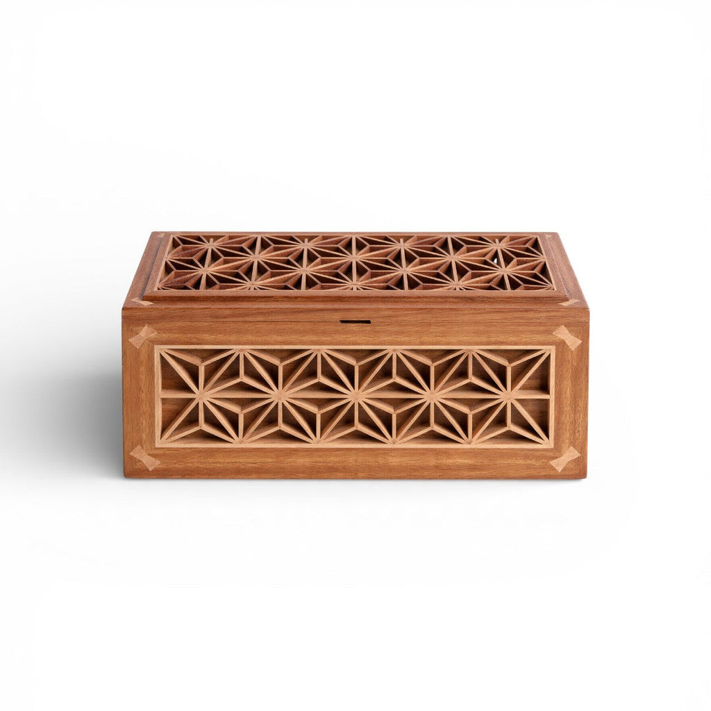Kumiko Keepsakes Box with Tray
