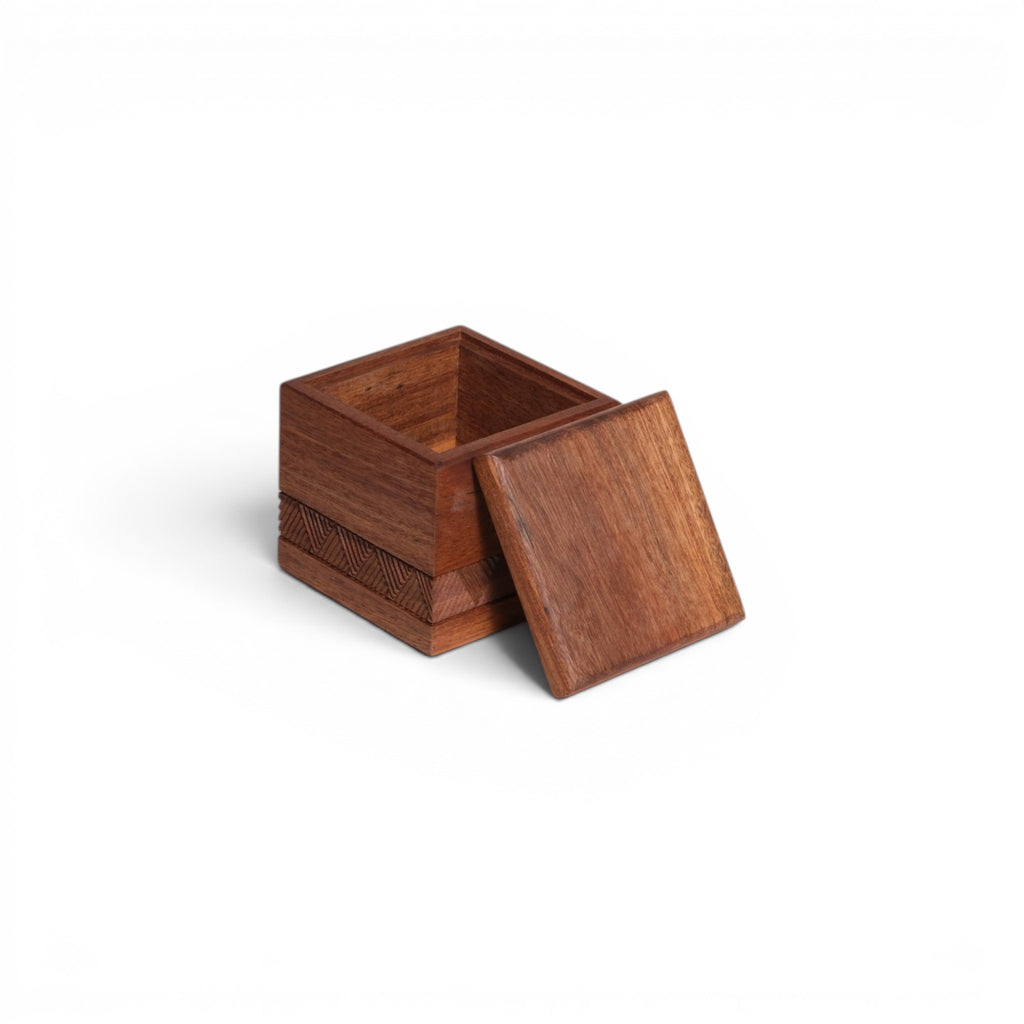 Storage Box with Carved Sides
