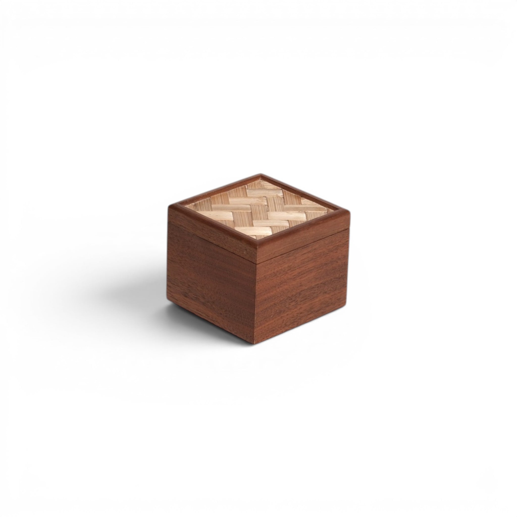 Storage Box with Woven Lid