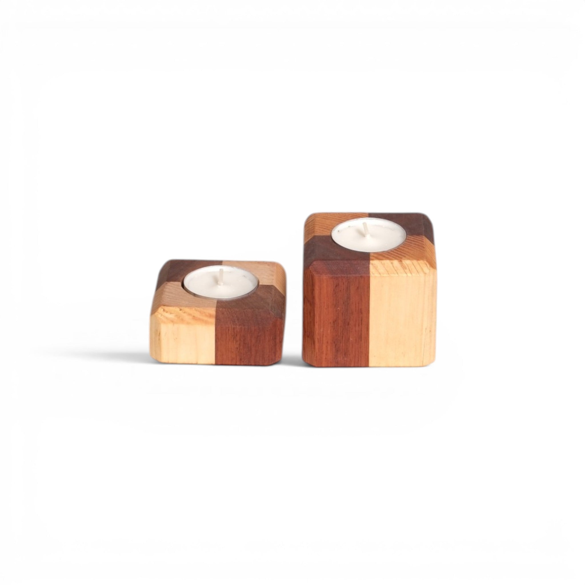 Block Candle Holders (Set of Two)