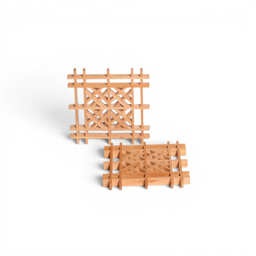 Geometric Square Coasters (Set of 2)