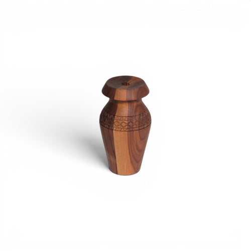 Carved Wooden Vase