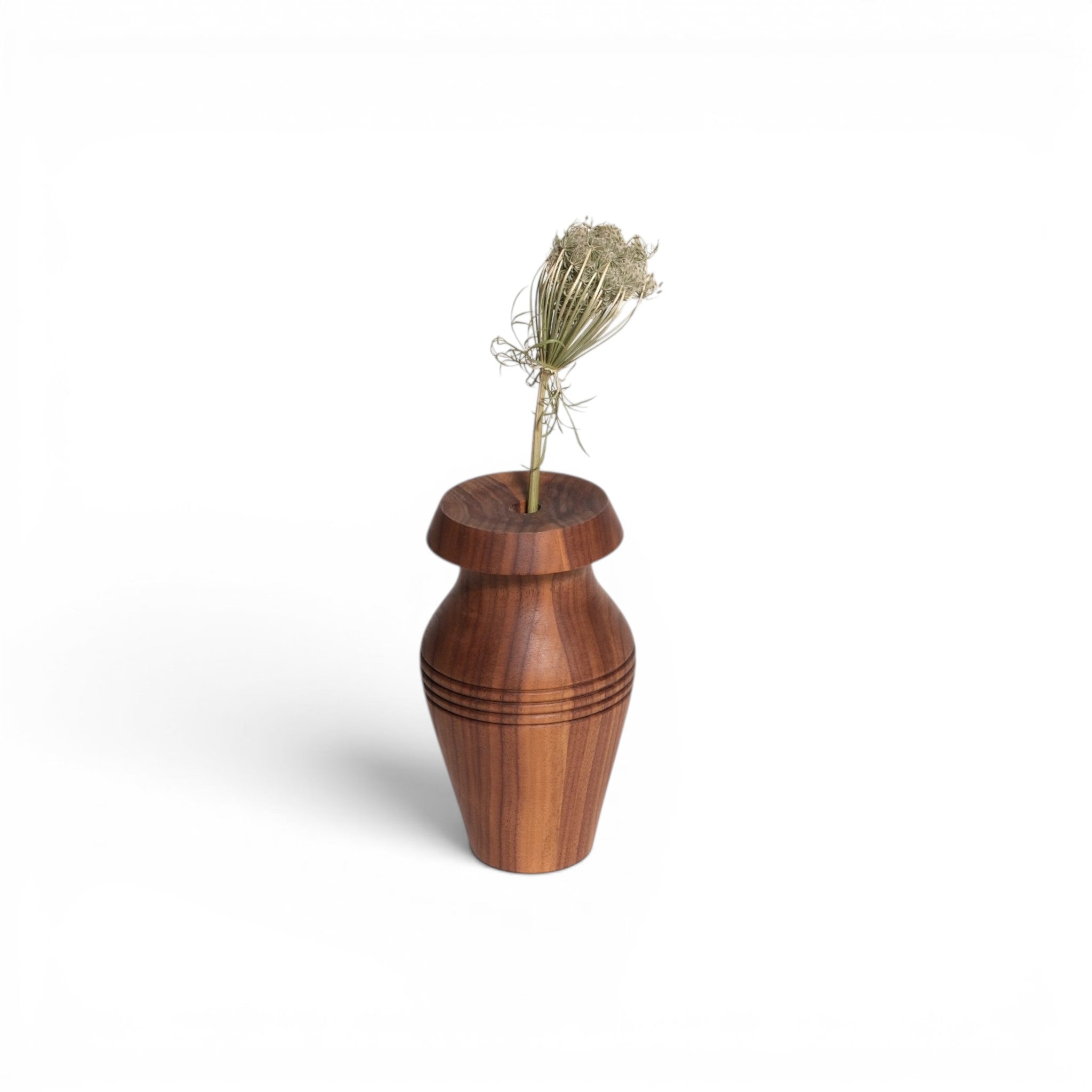 Carved Wooden Vase
