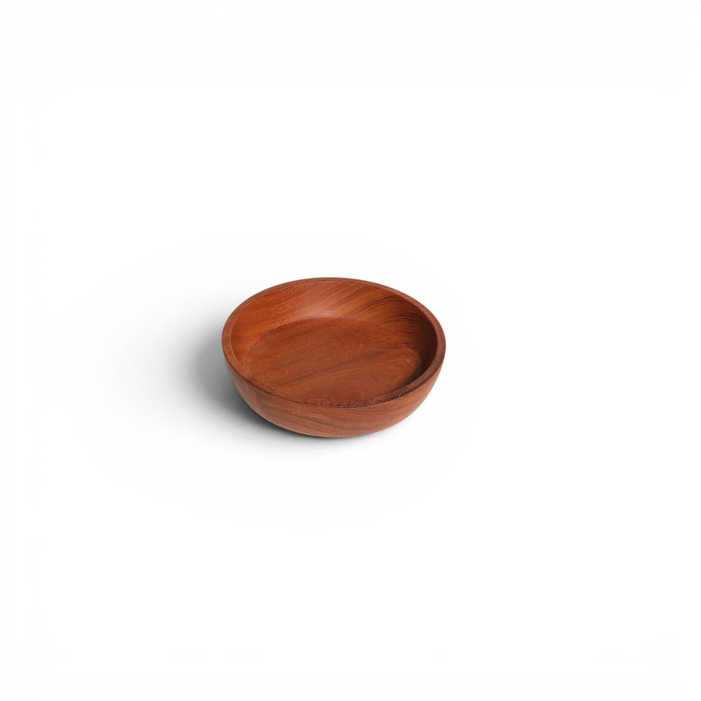 Wooden Turned Plates (Set of Two)