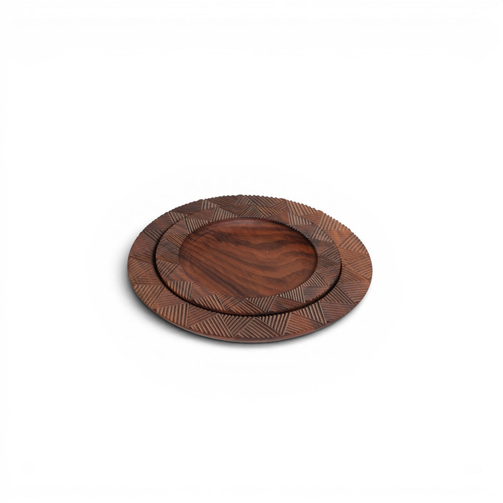 Carved Plates (Set of 2)