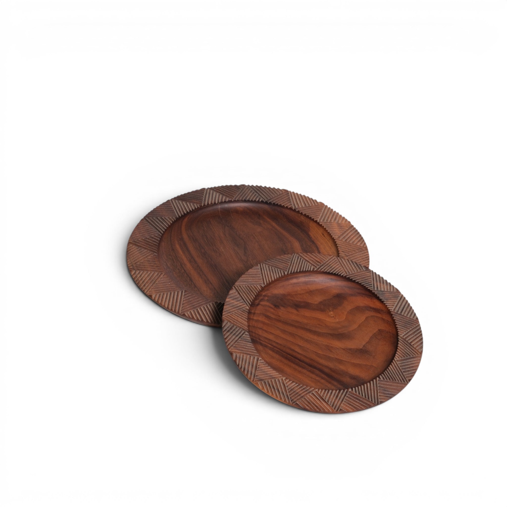Carved Plates (Set of 2)