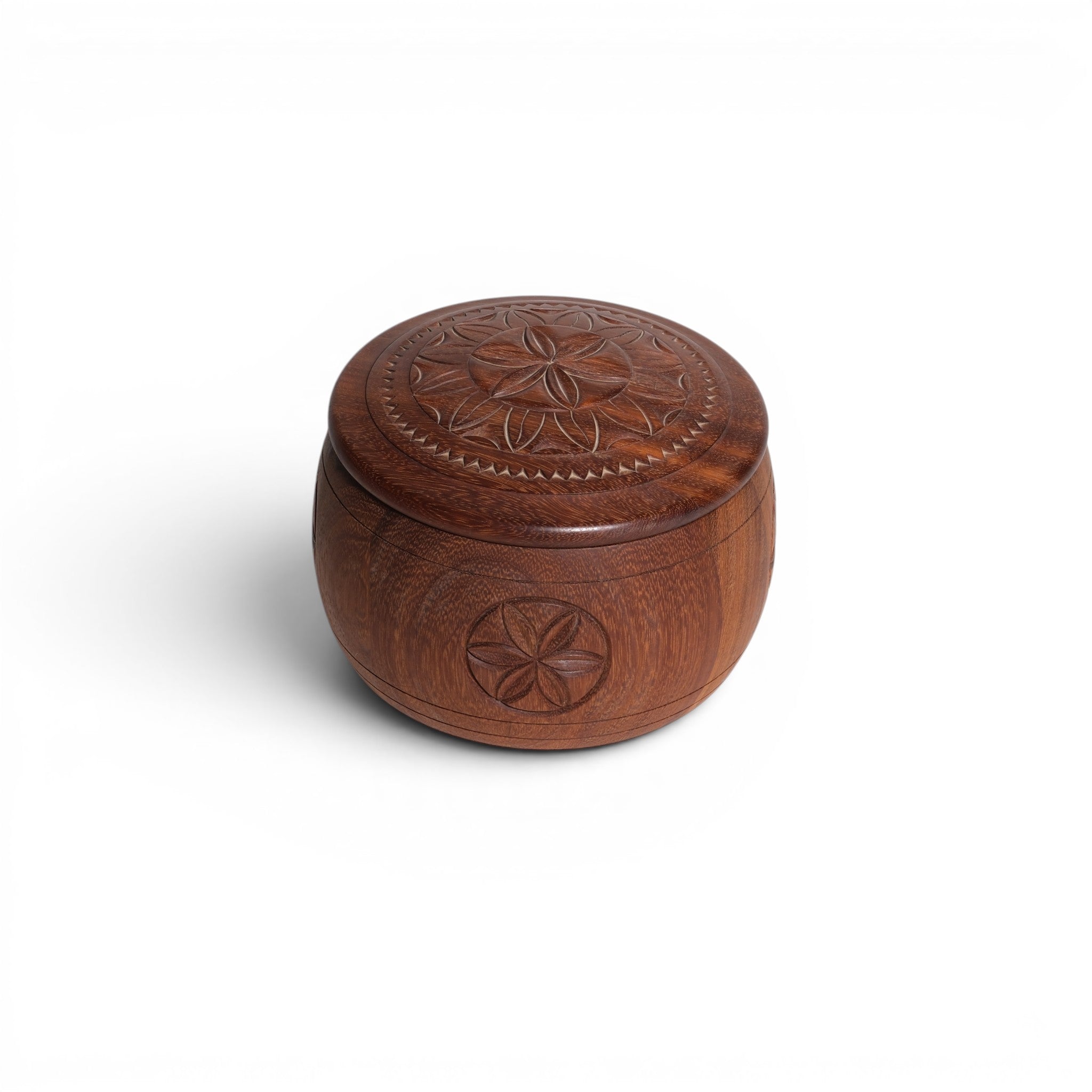 Round Carved Box