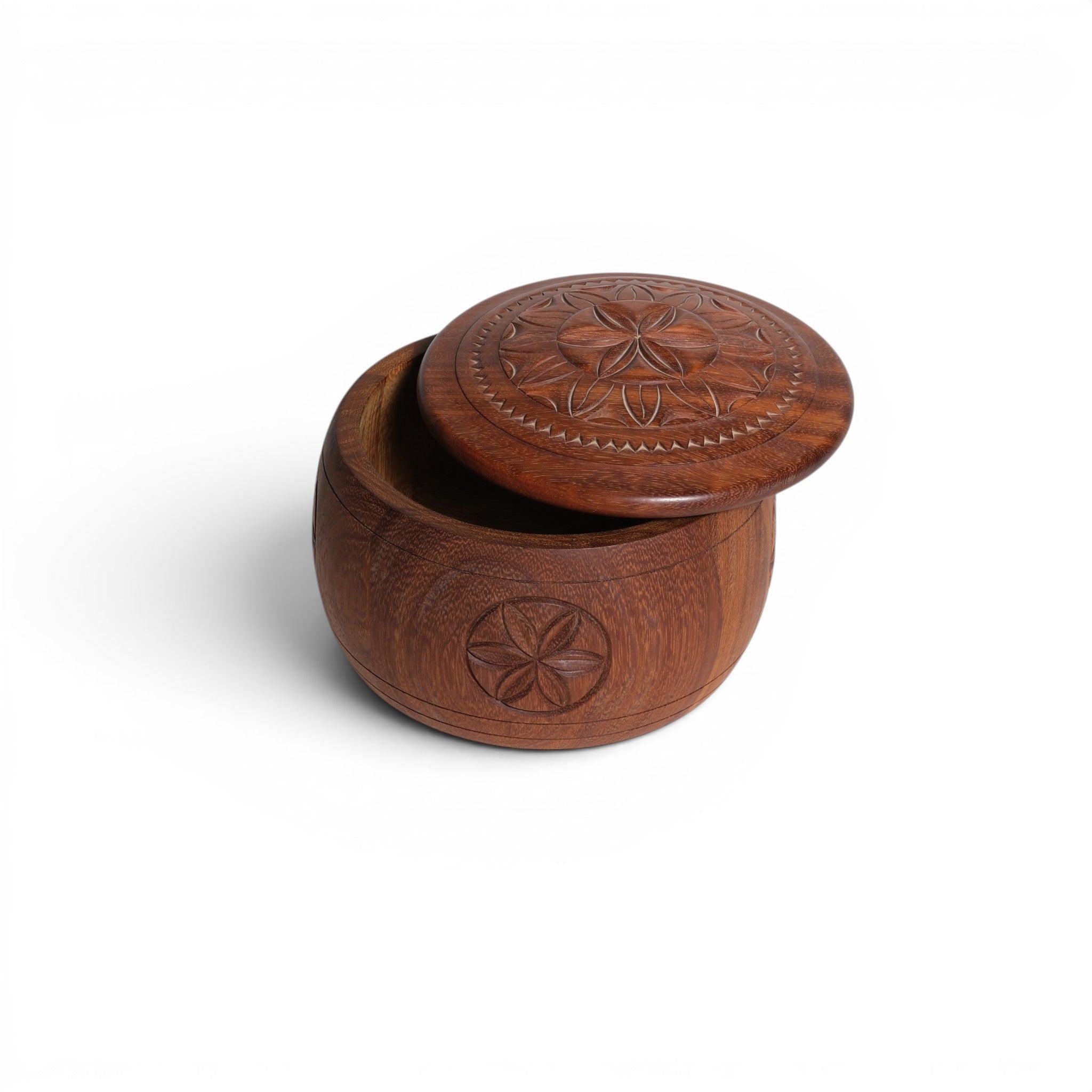 Round Carved Box