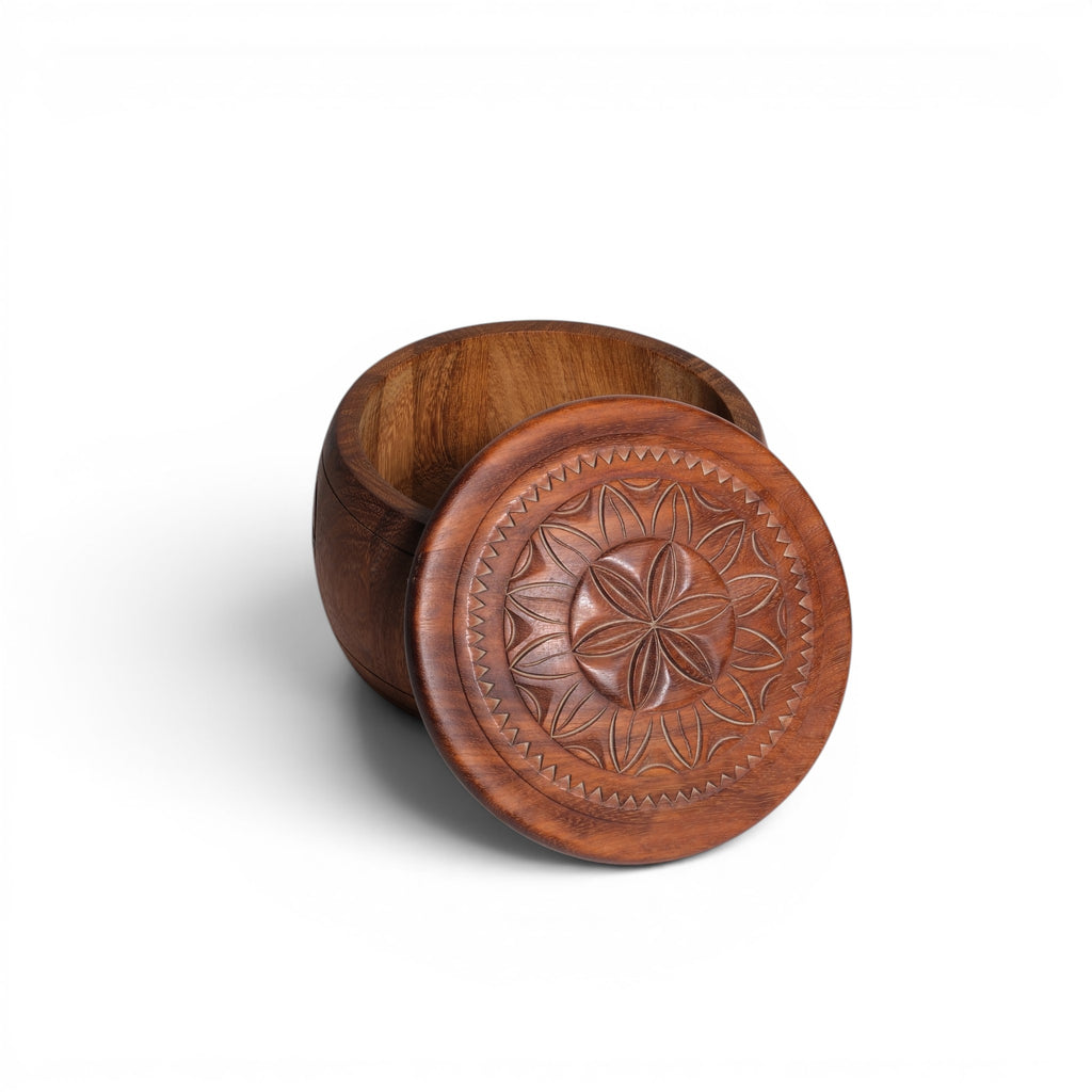Round Carved Box