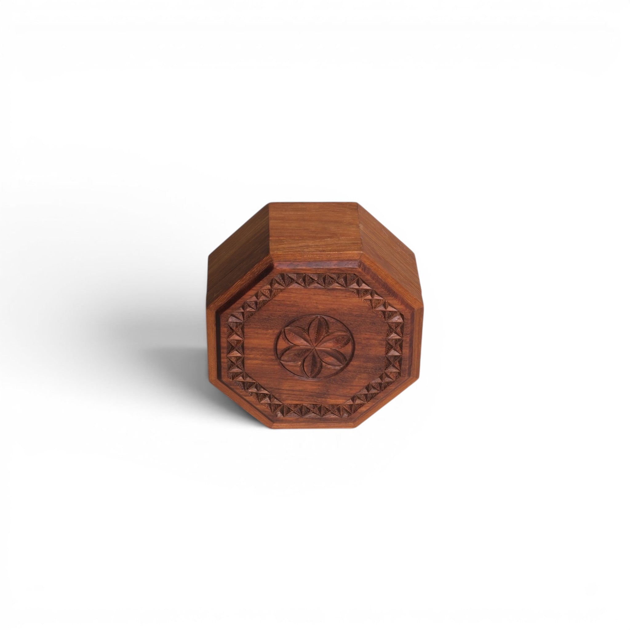 Octagonal Carved Box - Medium