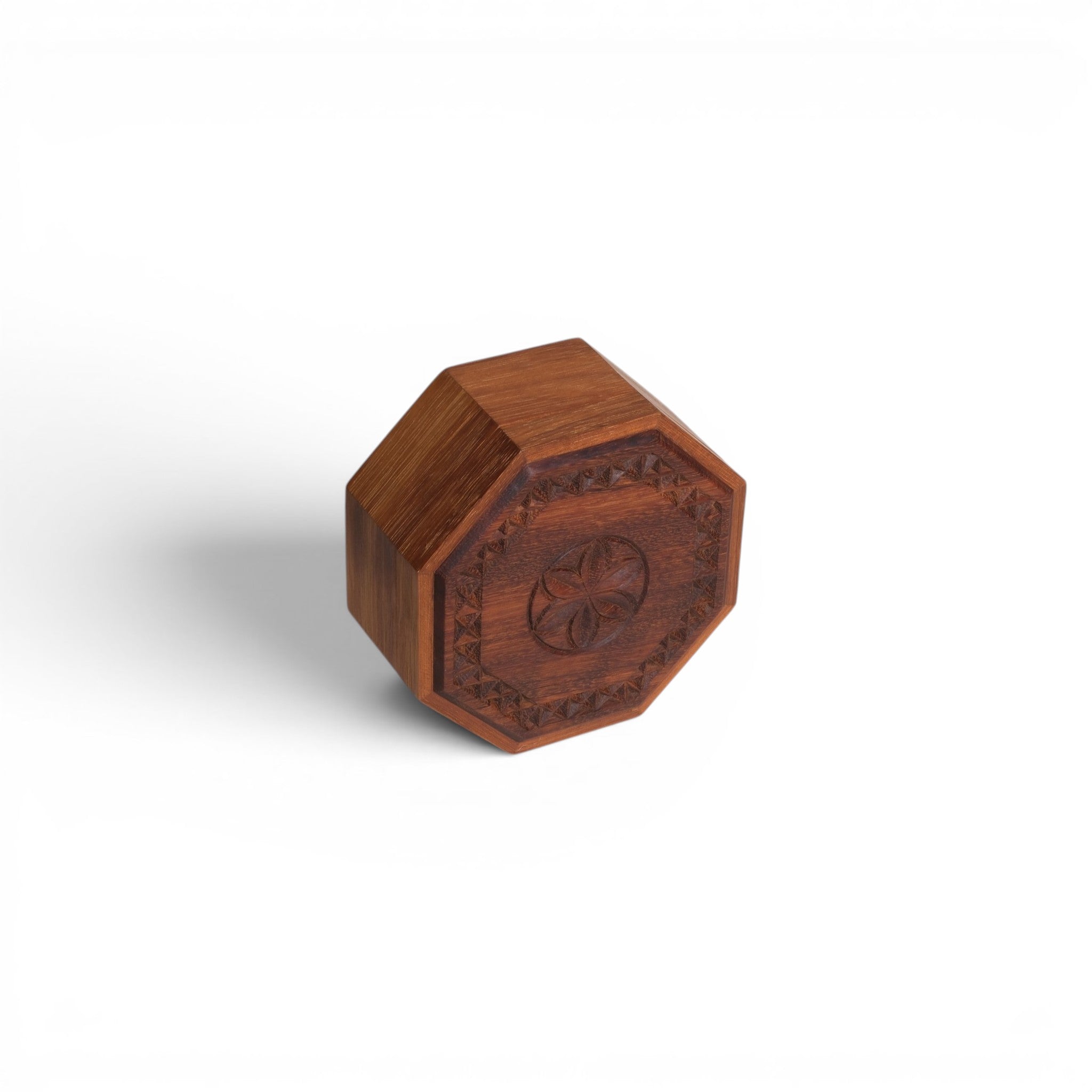 Octagonal Carved Box - Medium