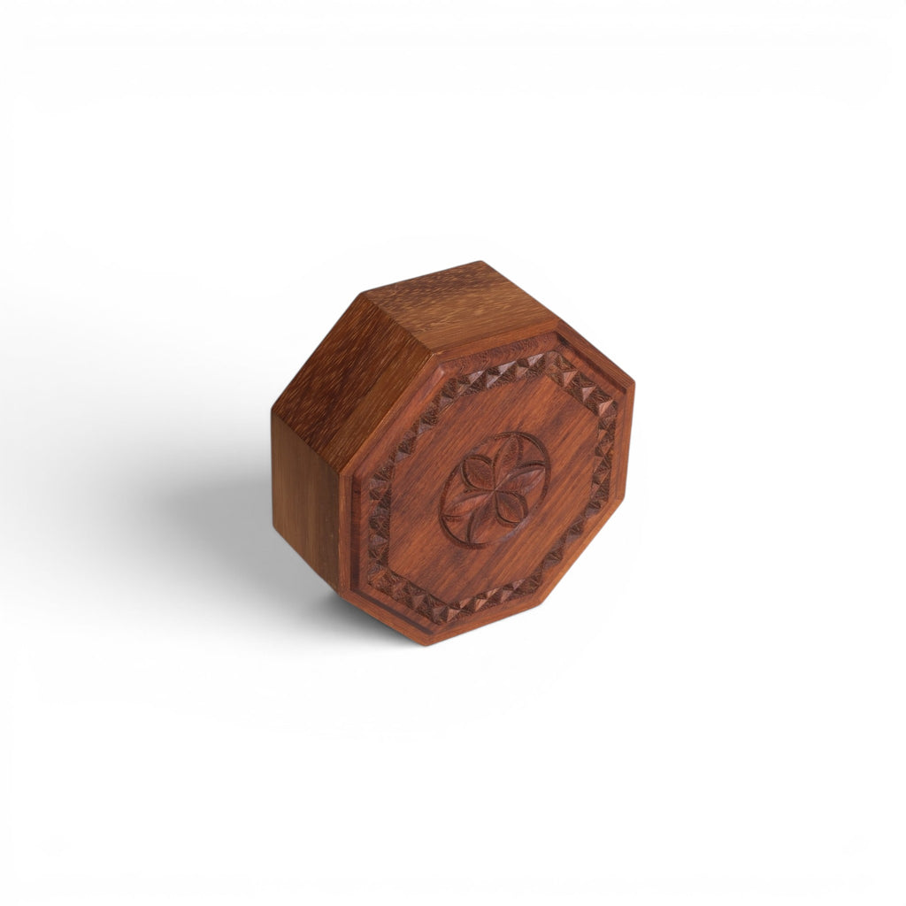 Octagonal Carved Box - Large