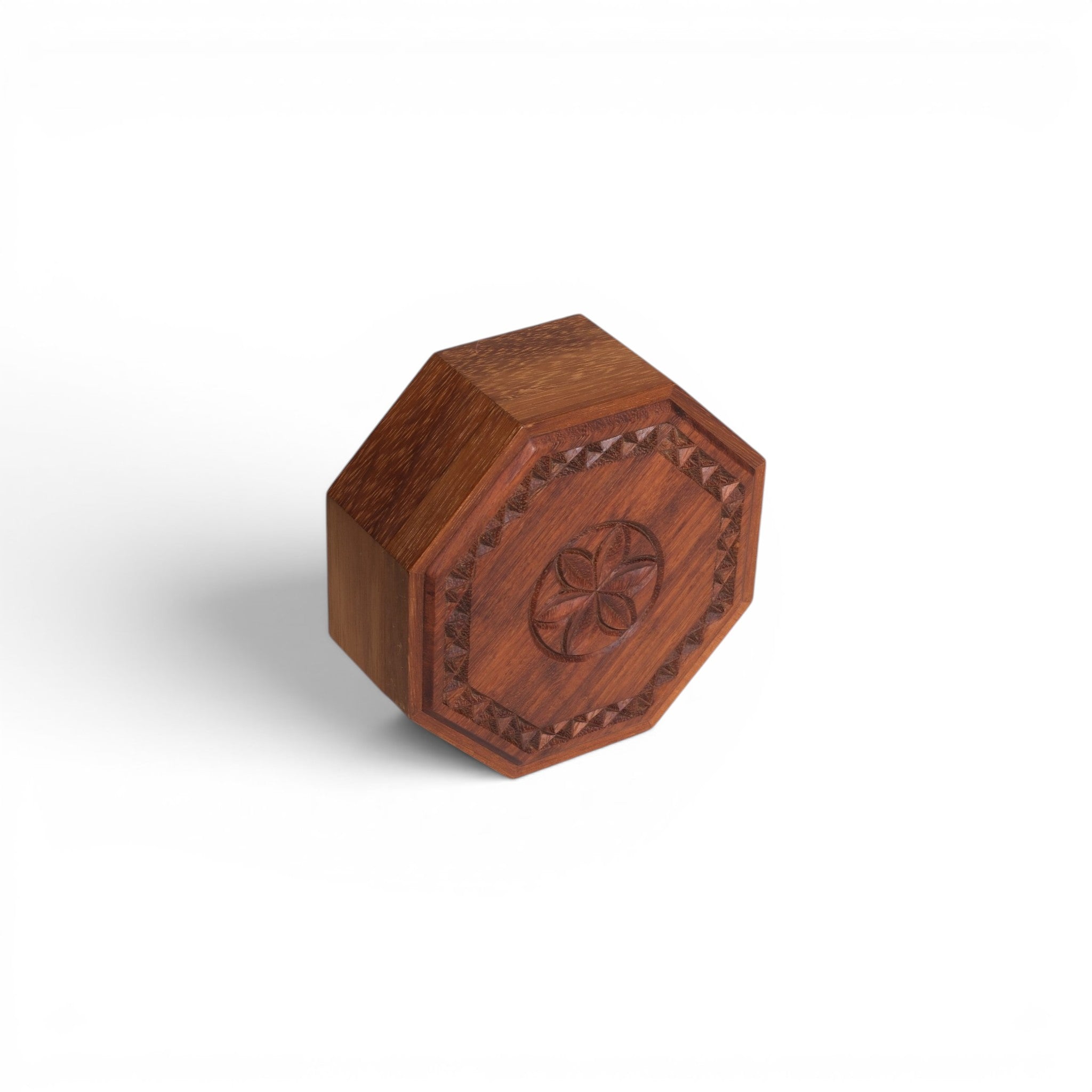 Octagonal Carved Box - Large