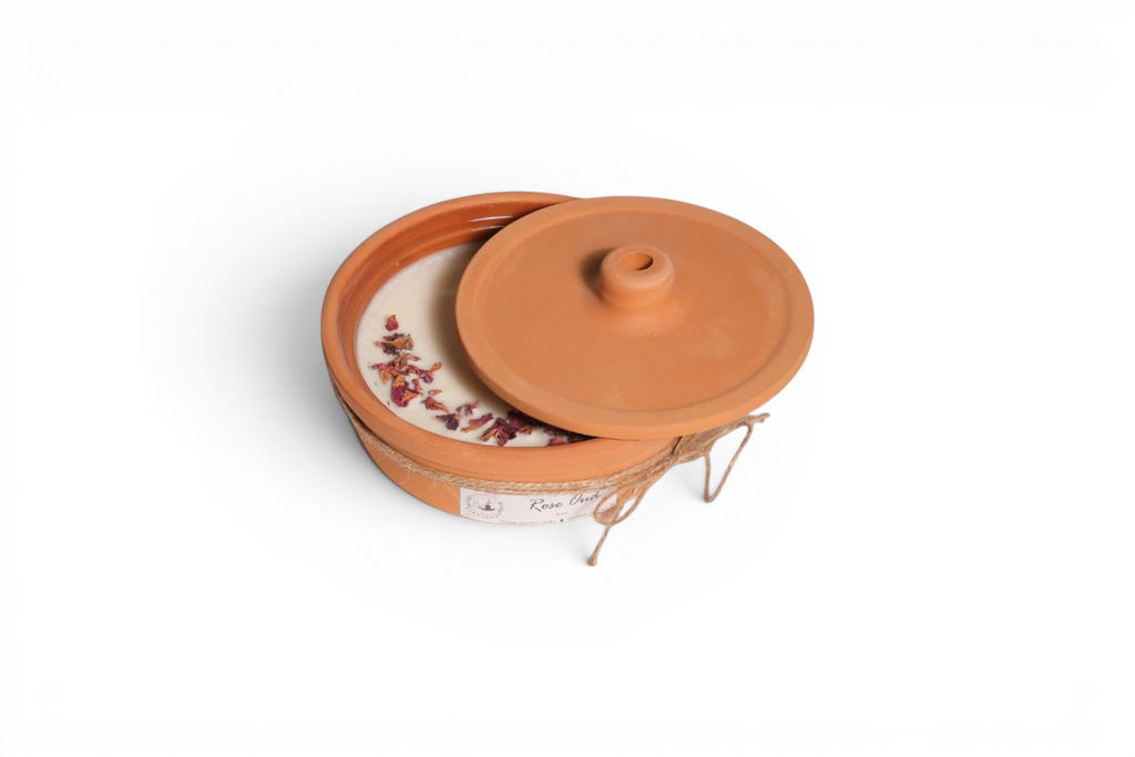 Candle in Clay Jumbo – Rose Oud