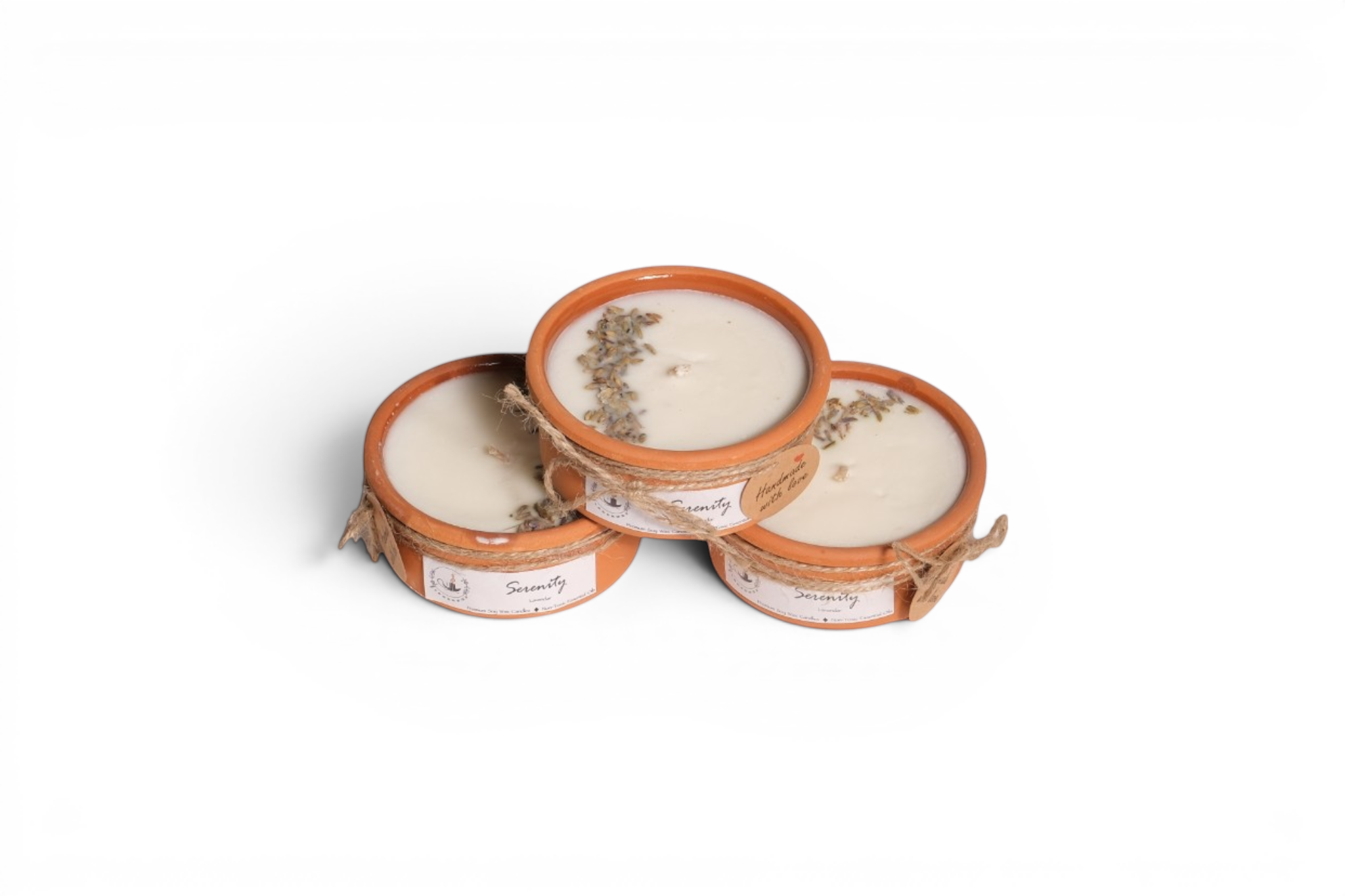 Candle in Clay – Lavender Serenity
