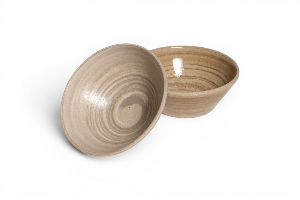 Glazed Bowl – Earthy Tones