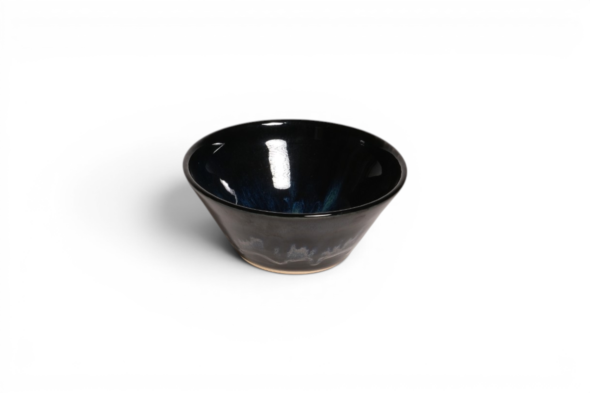 Glazed Bowl – Dark Blue Shades