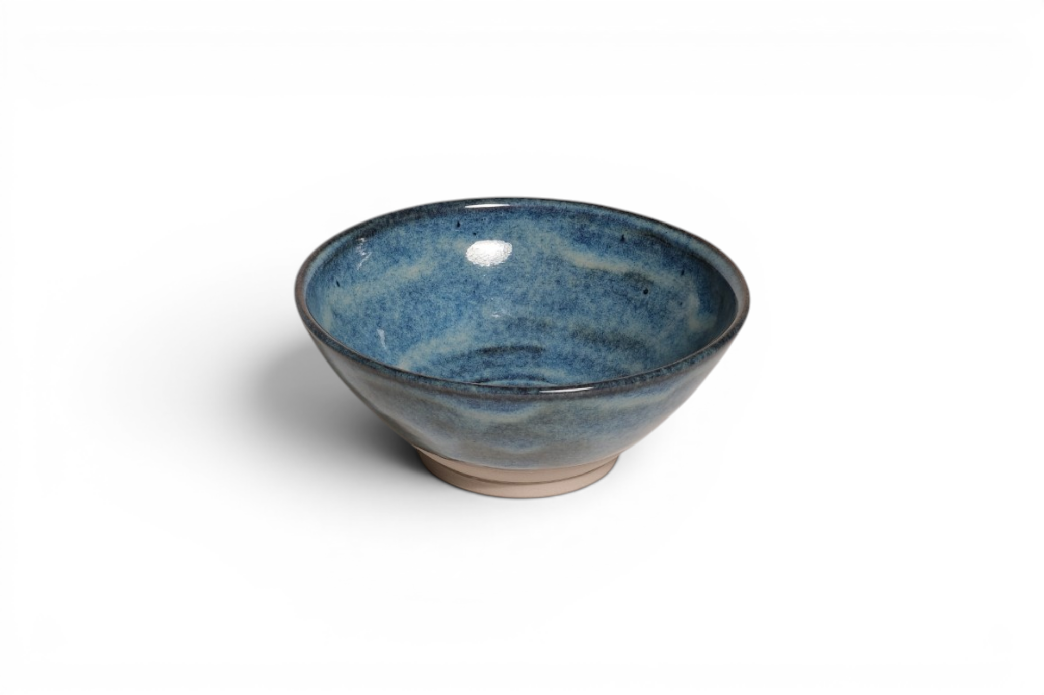 Glazed Bowl – Dark Blue Shades
