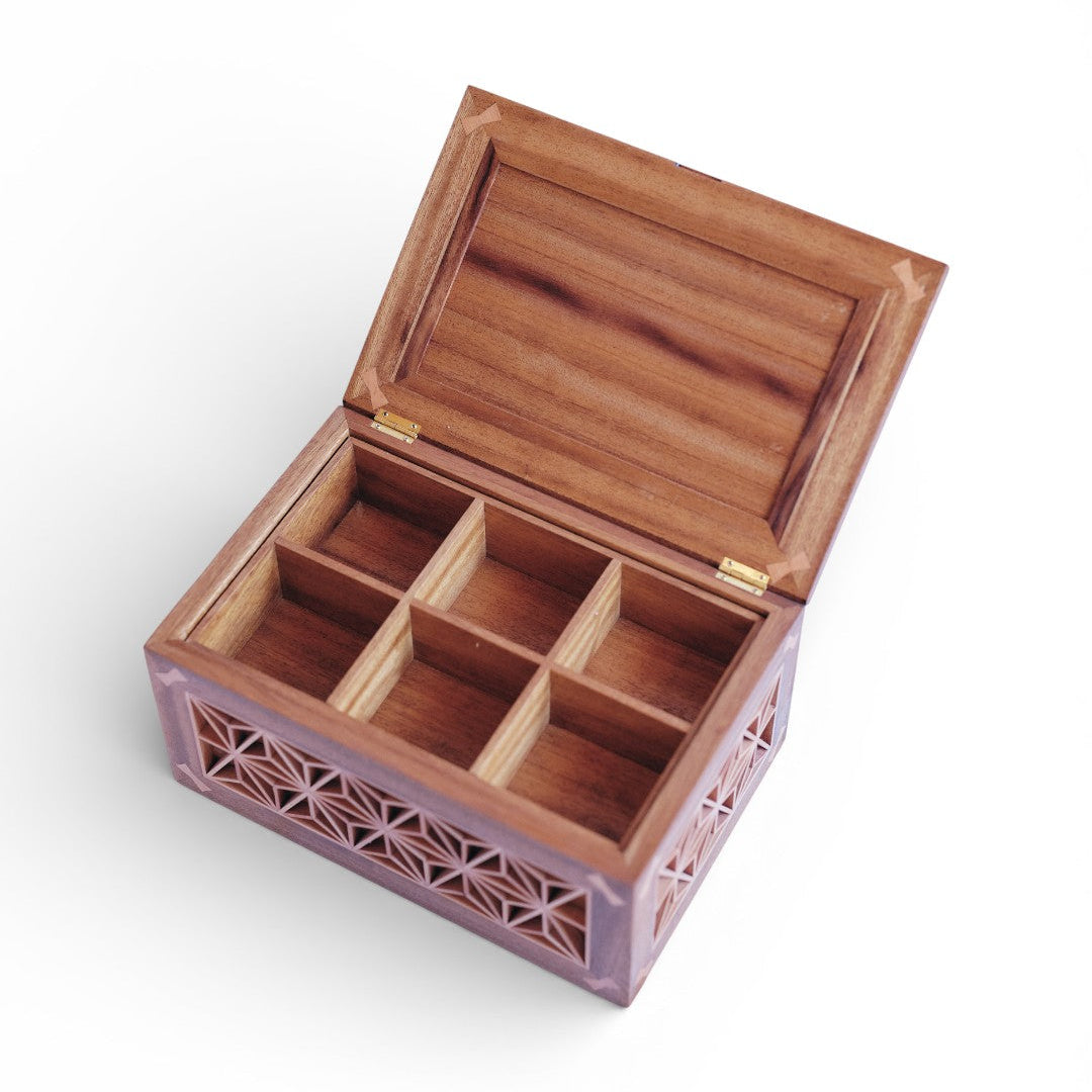 Kumiko Keepsakes Box with Tray