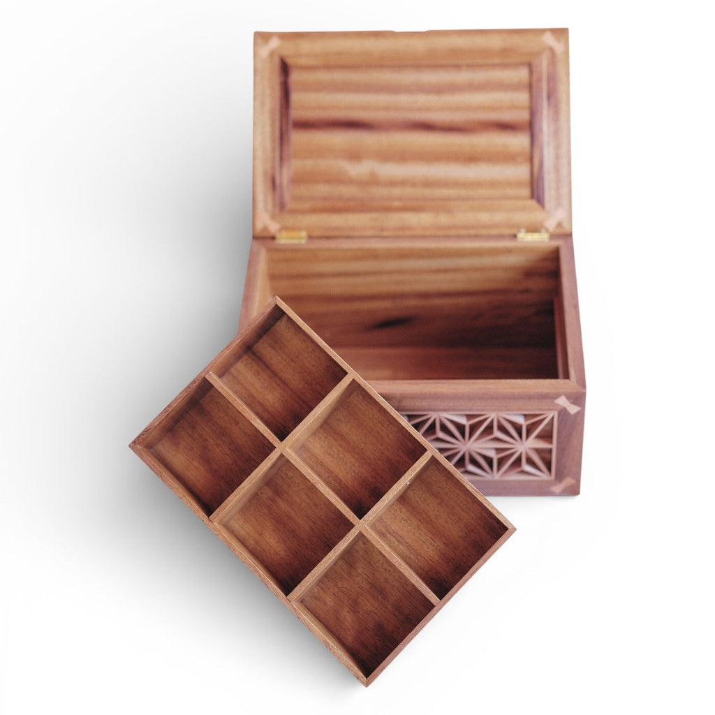 Kumiko Keepsakes Box with Tray