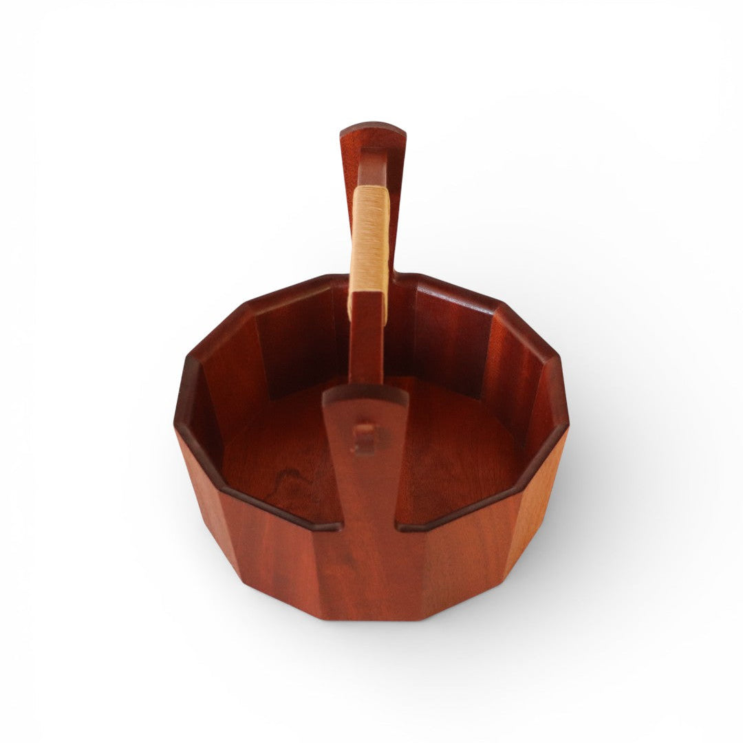 Coppered Basket with Handle